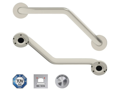 Vinkelhandtag i rostfritt stål