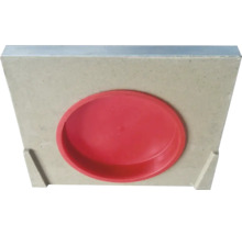 Prefabricerat betonglock med rund utsparing