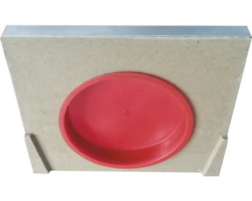 Prefabricerat betonglock med rund utsparing