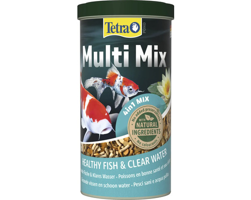 Tetra Pond Multi Mix 4 i 1 fiskfoder för frisk fisk och klart vatten