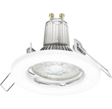 Infälld spotlight med LED-lampa och fjädrar för fastsättning