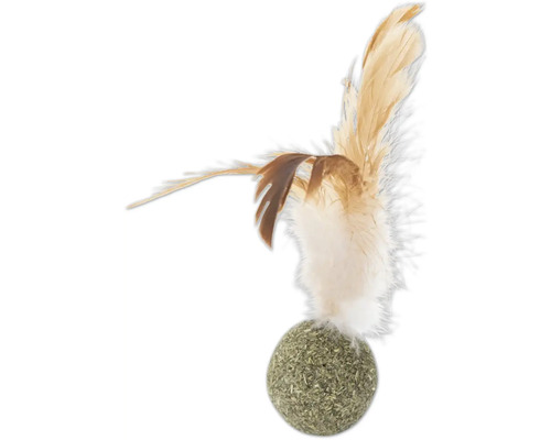 Kattmyntaboll med fjädrar för katter