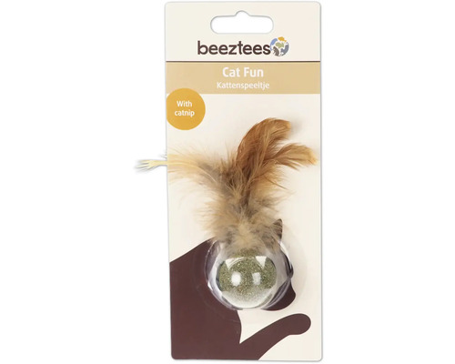 Katt leksak med fjädrar och kattmynta