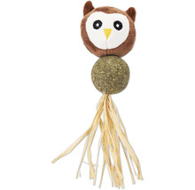 Kattleksak uggla med kattmynta och bast