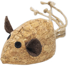 Leksaksmus av kork för katter