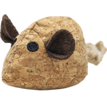 Dekorativ figurin mus av kork