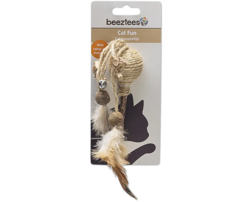 Katt leksak med rep, fjädrar och bjällror