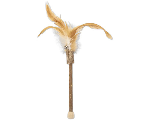 Kattspö med fjädrar och bjällror