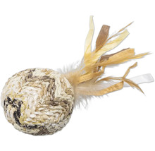 Leksaksboll för katter med fjädrar