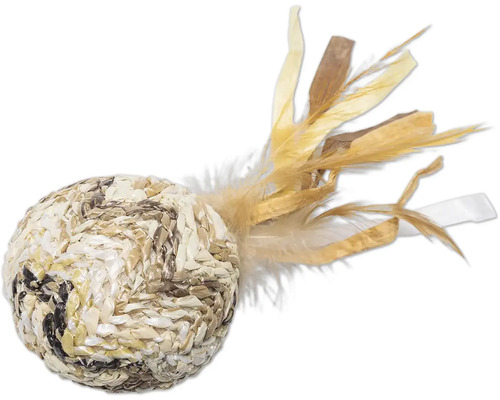 Leksaksboll för katter med fjädrar