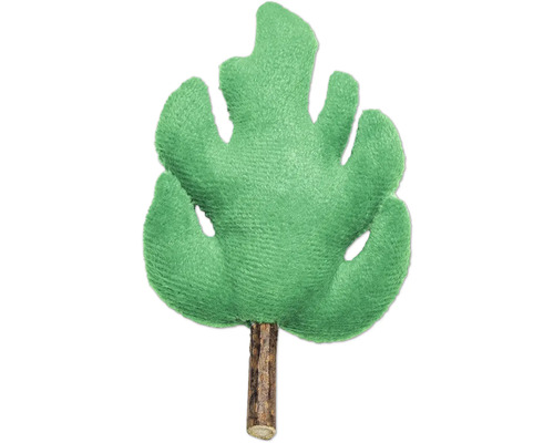 Dekorativ Monstera växt av plysch med stam