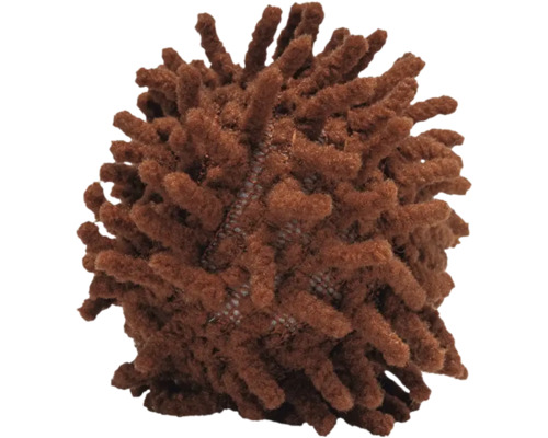 Brun microfiber dammvippa