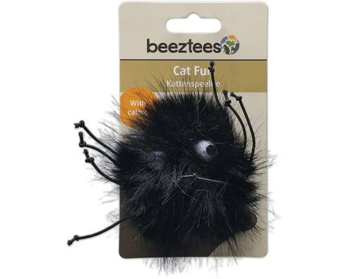 Beeztees kattleksak pälsleksak på ett kort