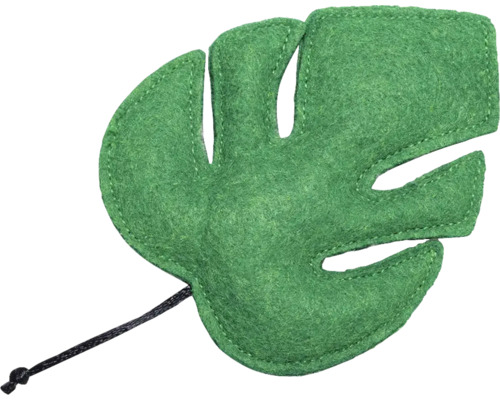 Monstera blad av filt med snöre