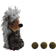 Leksaksigelkott med tre kattmyntabollar