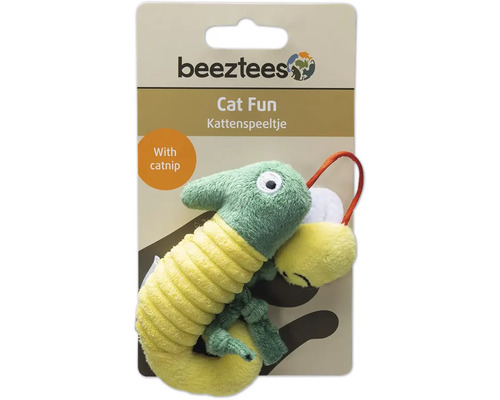 Beeztees kattleksak med kattmynta i form av en larv