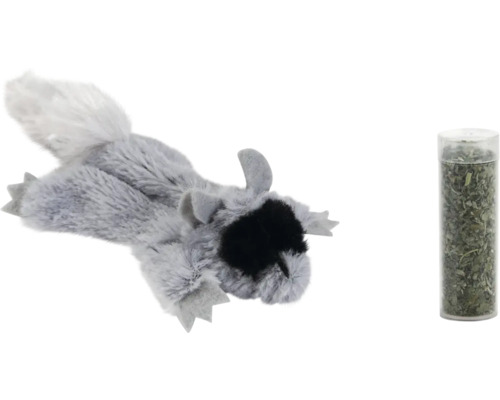 Katt leksak tvättbjörn med kattmynta