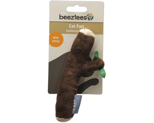 Beeztees Logo. Kattleksak sengångare med kattmynta.