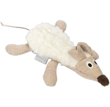 Leksaksmus för katter med plyschpäls och tygkropp