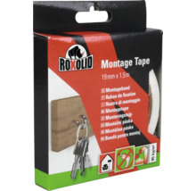 Roxolid monteringstejp, 19 mm x 1,5 m, förpackning