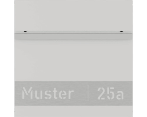 Brevlåda med inskriptionen Muster 25a