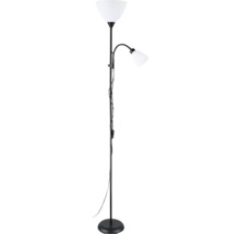 Golvlampa med läslampa