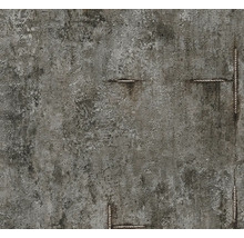 Tapet i betonglook med synlig armering