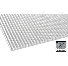 Kanalplastskiva med UV-skydd på båda sidor