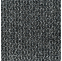 Detaljvy av en grå heltäckningsmatta.