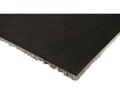 Svart textilmatta med textilbaksida