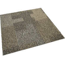 Fyrkantig textilplatta med melerad yta