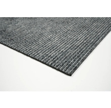 Gråmelerad matta med ribbad struktur