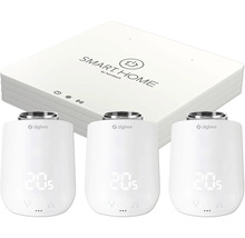 Smart Home radiatortermostater i set med Zigbee trådlös standard och gateway