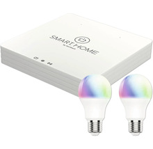 Smart Home startpaket med två glödlampor och kontrollcentral