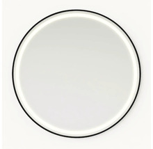 Rund spegel med belysning