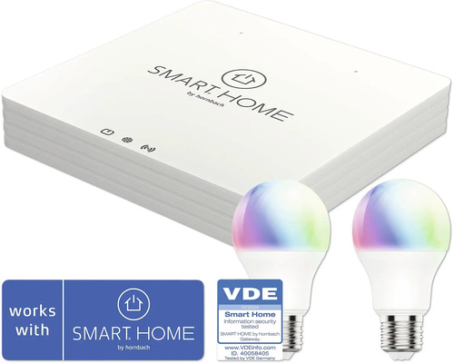 Smart Home Gateway med två LED-lampor