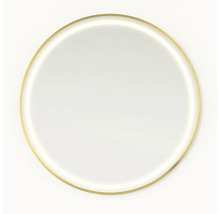 Rund spegel med smal ram