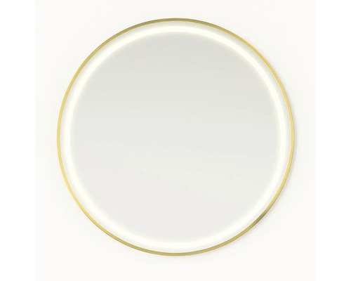 Rund spegel med smal ram