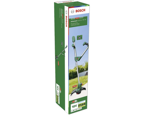 Förpackning för Bosch batteridrivna grästrimmer UniversalGrassCut 18V-26
