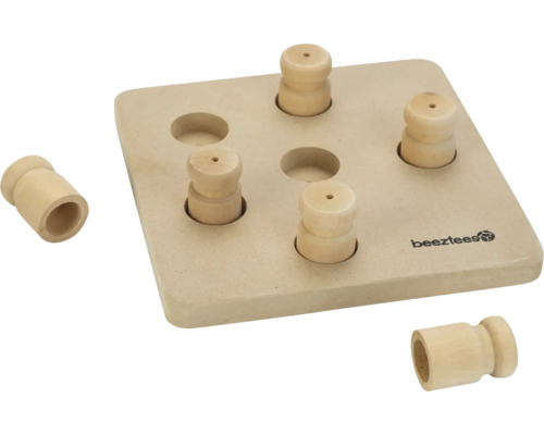 Beetztees pussel av trä för husdjur