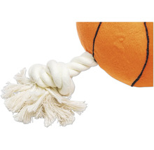 Hundleksak boll med rep