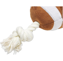 Hundleksak amerikansk fotboll med rep