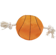 Hundleksak basketboll med repknutar