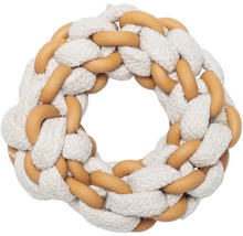 Hundleksak ring av rep och plast