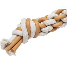 Ropleksak för hundar med gummi