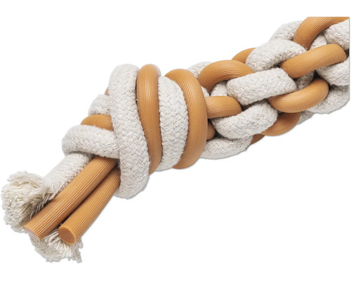 Ropleksak för hundar med gummi