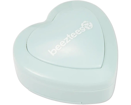 Hundleksak BEEZTEES Puppy hjärtslagsimulator ca 5x5x2cm grön Hjärtformad ask med Beeztees logotyp
