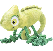 Kameleontoffel för hundar med repliknande ben