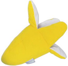 Gul bananplyschleksak för husdjur