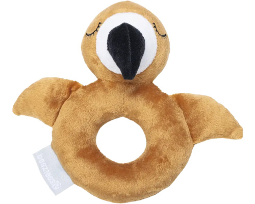 Mjukdjur med hål i form av en fågel som en baby leksak